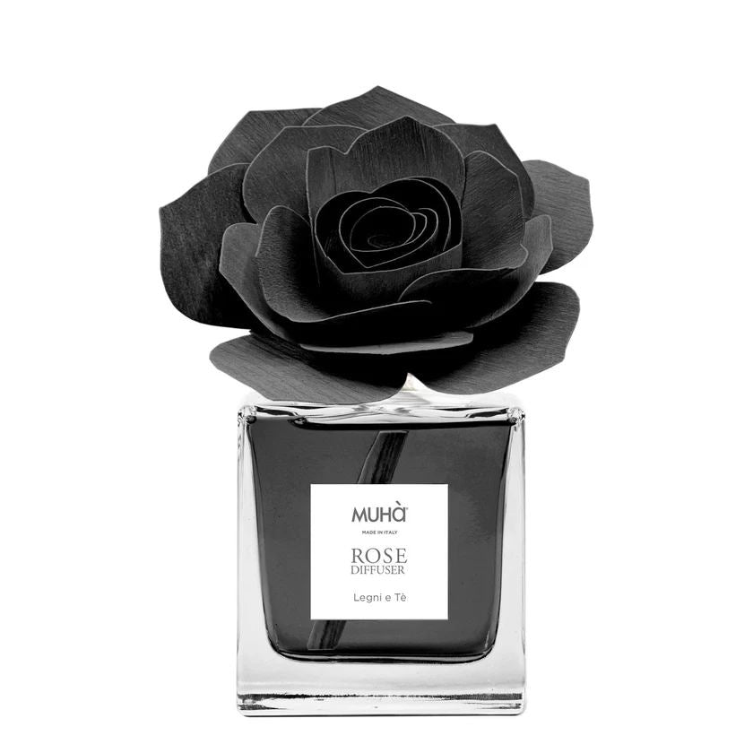 Muhà Diffuseur de Parfum Rose Noire Bois et Thé 100 Ml