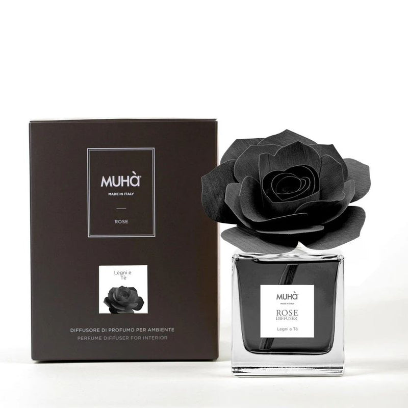 Muhà Diffuseur de Parfum Rose Noire Bois et Thé 100 Ml
