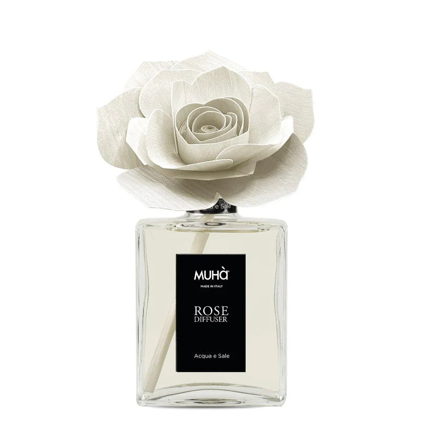 Muhà Diffuseur de parfum Rose, eau et sel 200ml