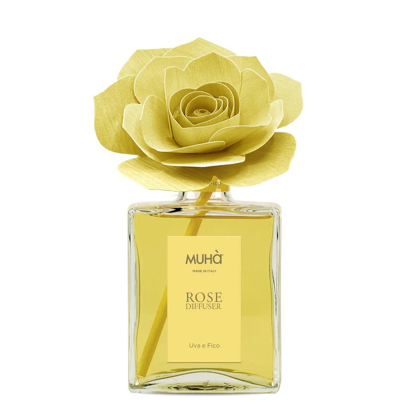 Muhà Diffuseur de parfum Rose Raisin et Figue 200 ml