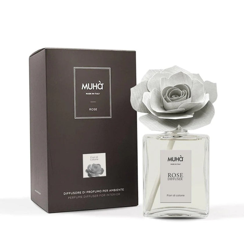 Muhà Diffuseur de Parfum Rose Fleur de Coton 200 ml