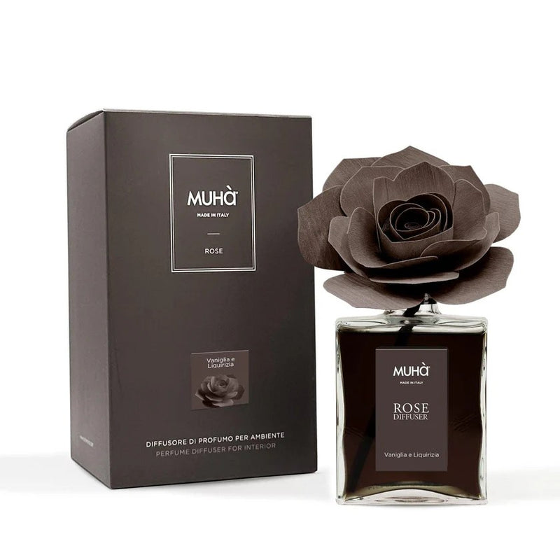 Muhà Diffuseur de Parfum Rose Vanille et Réglisse 200 ml