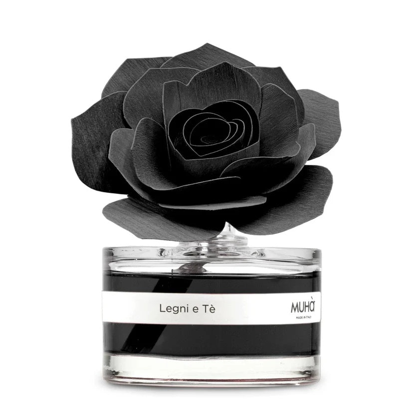 Diffuseur d'Ambiance Rose Muhà Bois et Thé 50ML Noir
