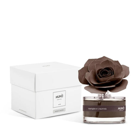 Gruppo Motta Diffuseur de parfum d'ambiance Rose Diffuser Rose Marron Parfum Vanille et Réglisse 50ml