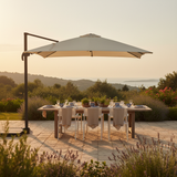 Lifestyle 1 – Dining terrace golden hour