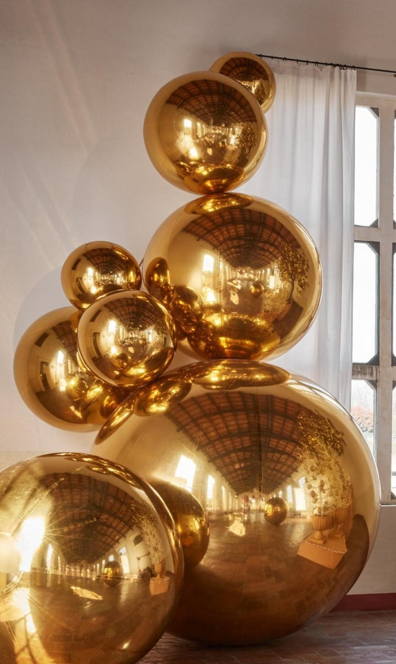 Boule à facettes décorative EDG Enzo De Gasperi D 180 cm Argent