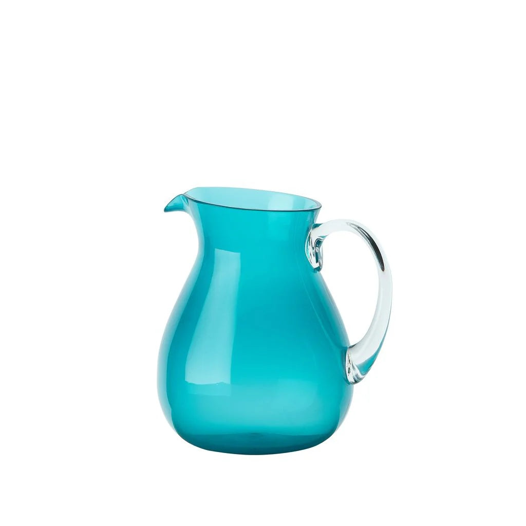 Zani Serafino Caraffa Memento Synth Petit Pichet Couleur Turquoise en MS-Méthacrylate 1 L