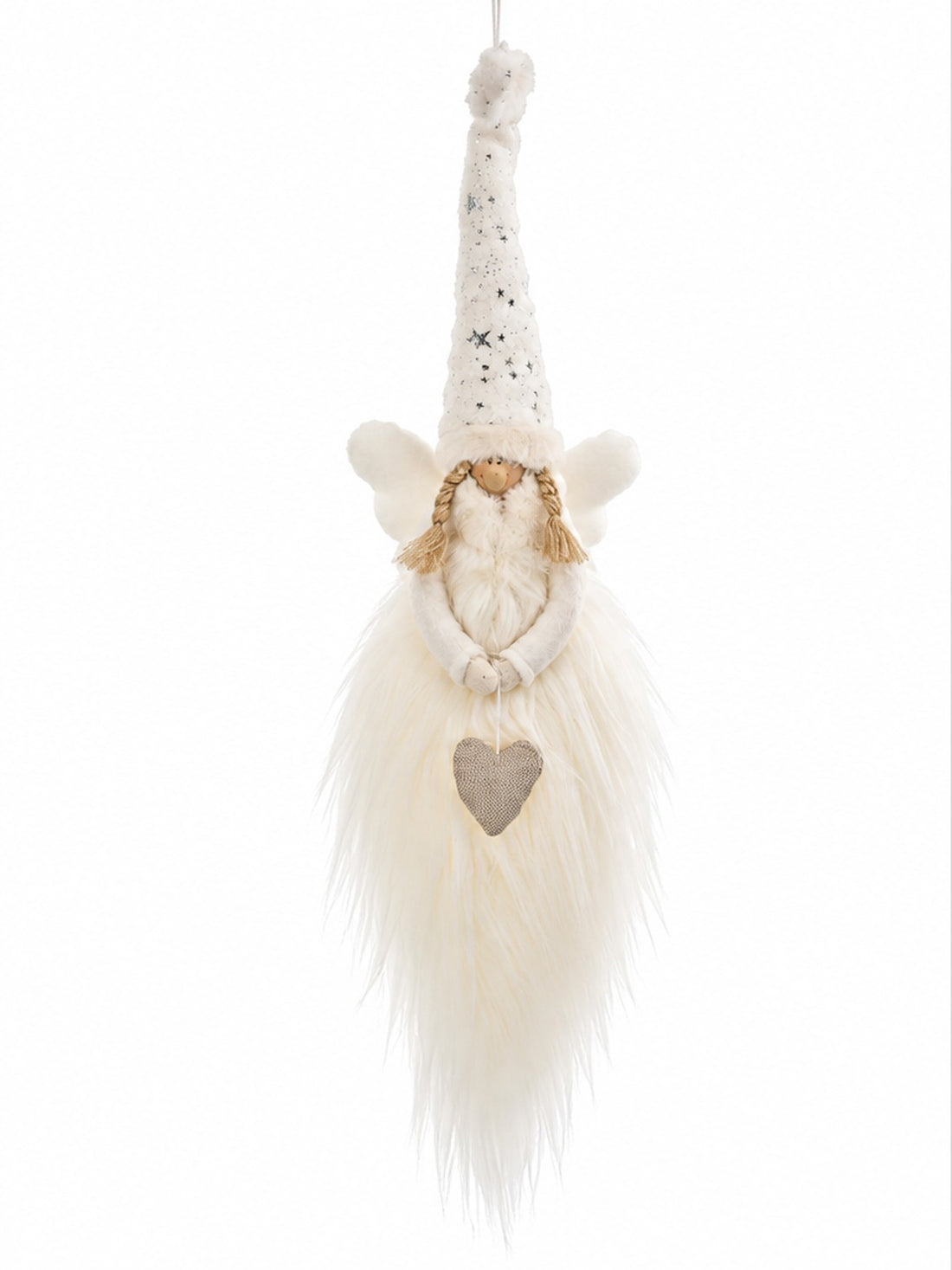 Suspension pour sapin de Noël enfant ARPIMEX H 60 cm Blanc