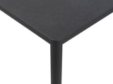 Table carrée Nardi Piave 70, laminée anthracite peinte