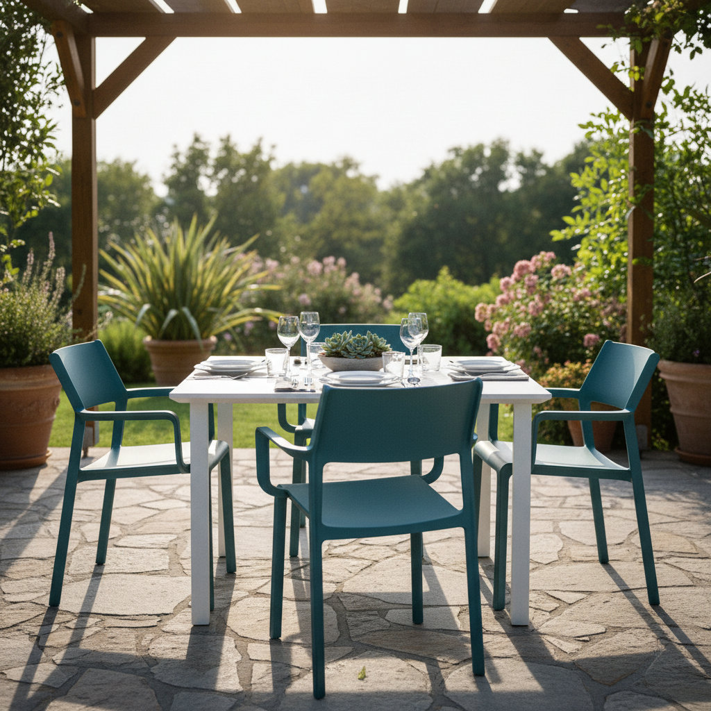Nardi Trill Armchair ottanio terrazza cena