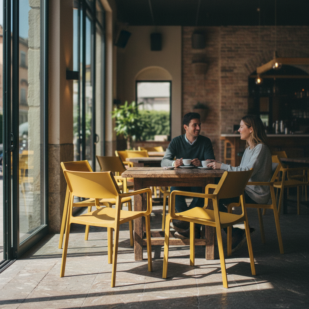 Nardi Trill Armchair senape cafe