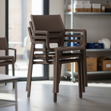 Nardi Trill Armchair tabacco impilabili complete