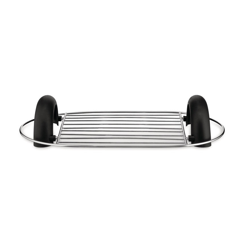 Alessi Grille-pain Toru Noir en Acier Inoxydable et Résine Thermoplastique