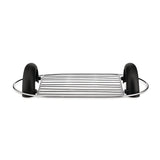Alessi Grille-pain Toru Noir en Acier Inoxydable et Résine Thermoplastique