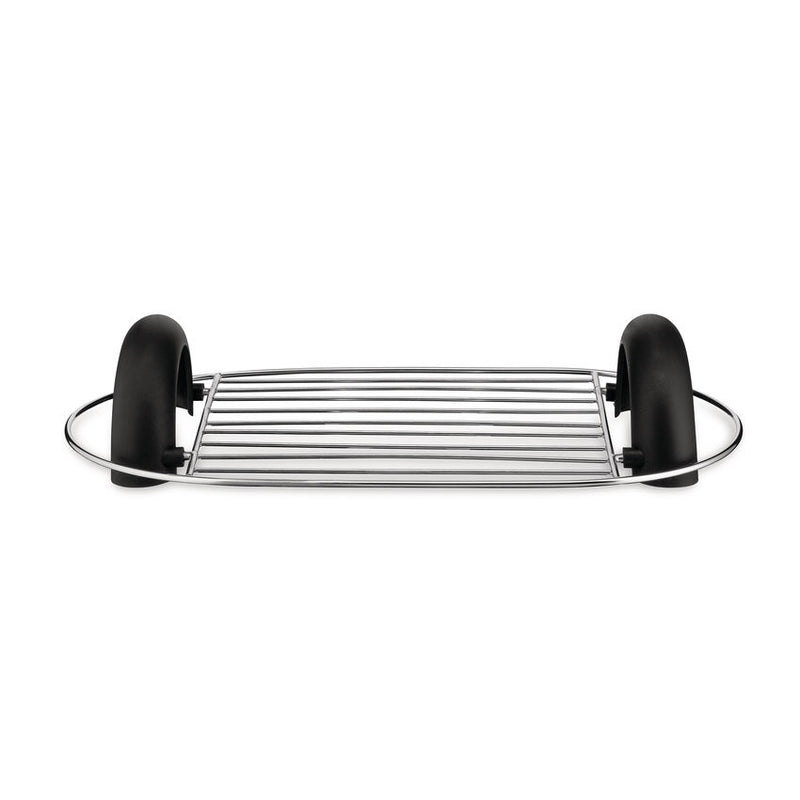 Alessi Grille-pain Toru Noir en Acier Inoxydable et Résine Thermoplastique