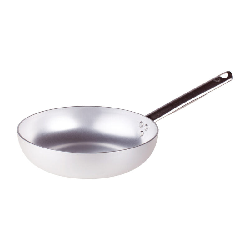 AGNELLI Poêle évasée haute Aluminium avec 1 Anse Inox D 20 cm