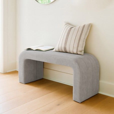 Versa Banc Rembourré Gris Clair