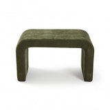 Banc d'appoint rembourré vert