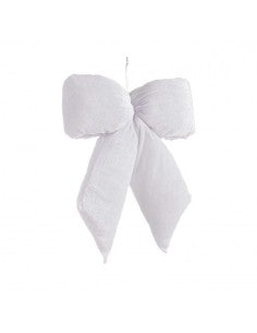 Bizzotto Pendaglio Linsey Fiocco Bianco H 48 cm Decorazione per Albero di Natale