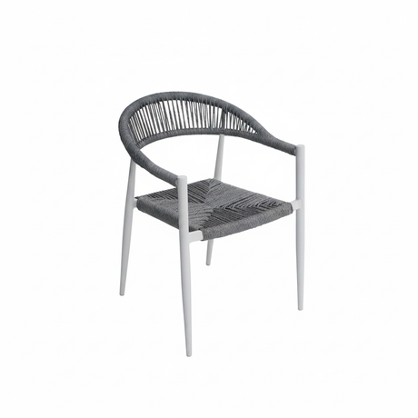 Poltrona Milano Alluminio Bianco - immagine ridimensionata
