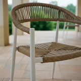 Poltrona Milano Bianco/Paglia – Dettaglio materiali