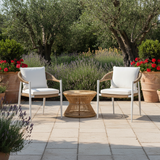 Poltrona Milano Bianco/Paglia – Hotel lounge