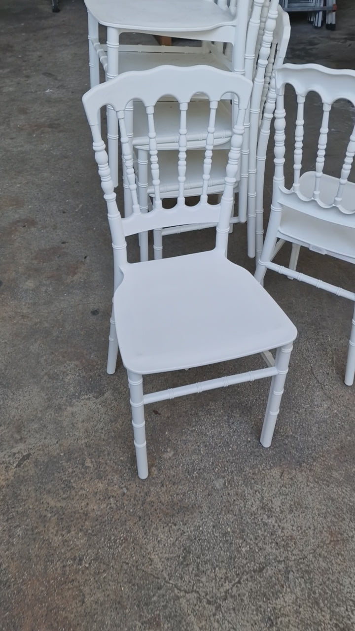 COMMERCE INTERNATIONAL Chaise Divina Napoleon Blanche Certifiée CATAS