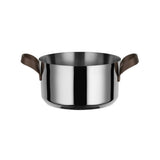 Alessi Edo Casserole à deux poignées en acier inoxydable Ø20 cm