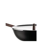 Poêle Haute Alessi Edo 28 cm Marron avec Longue Poignée – Poêle en Acier au Design Élégant