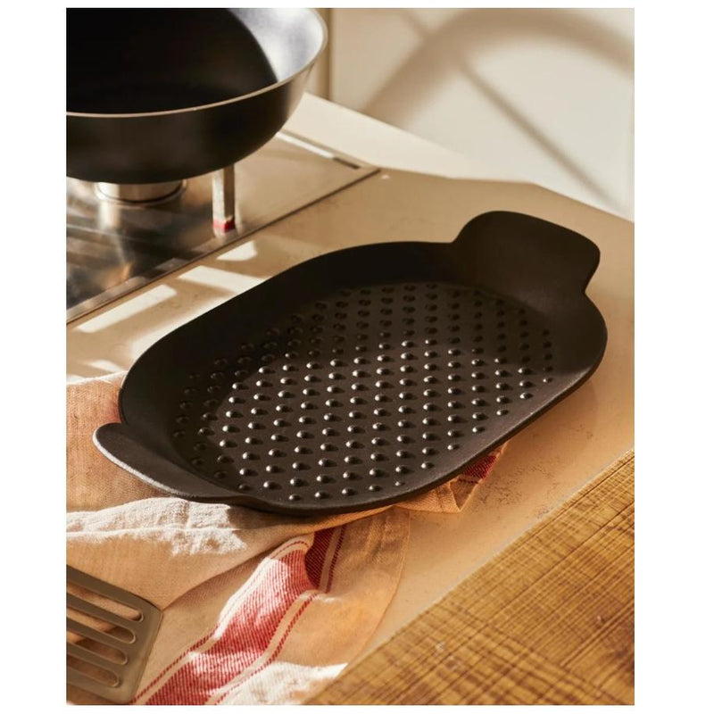 Alessi Grill en fonte noire Edo