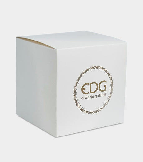 EDG Enzo De Gasperi Candela Crystal New + Scatola Regalo H10,5 D11 Blood Orange e Grape