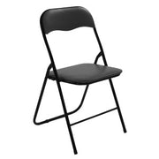 Chaise Pliable L'Arcolaio My Acier Rembourrée Noire