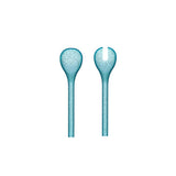 Zani Serafino Couverts à Salade Salad Server ME Synth Métal Acrylique Turquoise