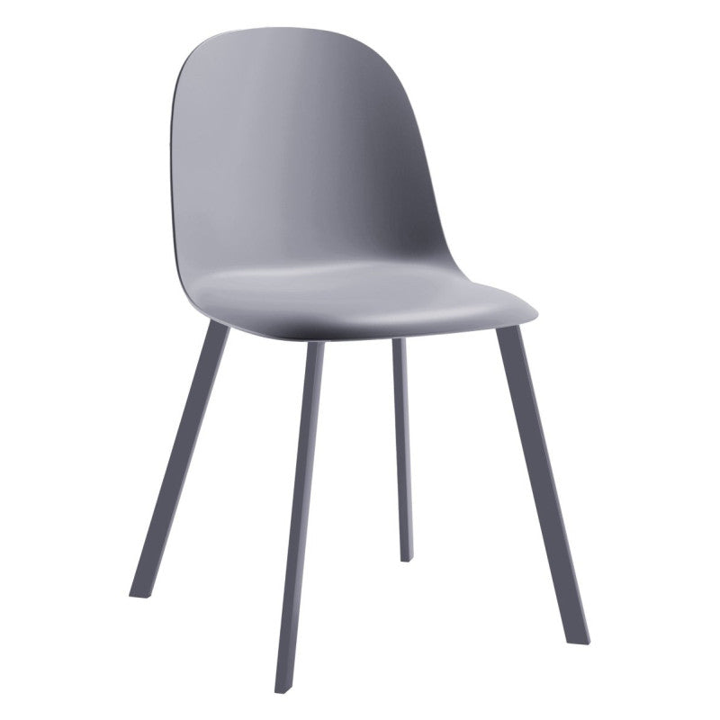 Chaise Mael Dimo en PP Gris Clair