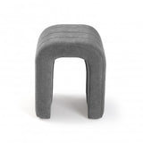 Verse Tabouret Rembourré Gris Clair