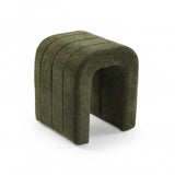 Tabouret rembourré vert Versa