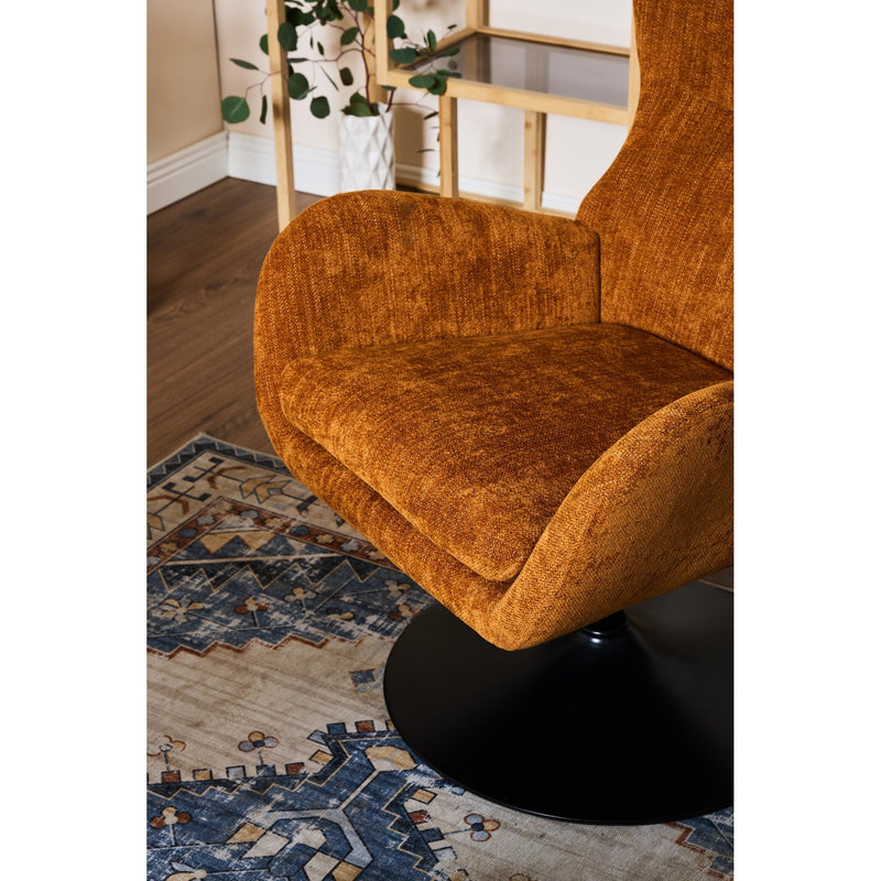 Fauteuil Melania Dimo en Tissu Ocre