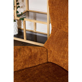 Fauteuil Melania Dimo en Tissu Ocre