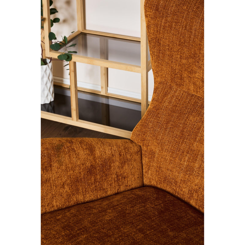 Fauteuil Melania Dimo en Tissu Ocre