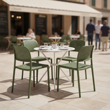 Tavolata bistrot con sedie Bora Agave