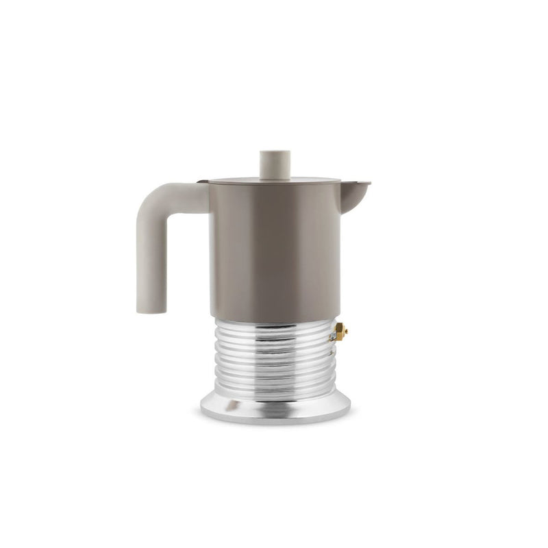 Alessi Vite Cafetière Espresso 3 tasses Gris chaud