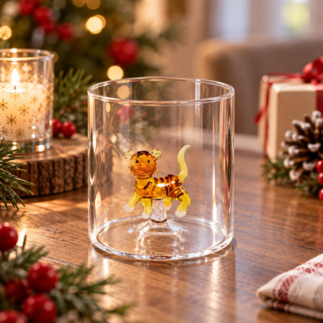 WD LifeStyle Verre Borosilicate Cc 250 ml Décor Tigre