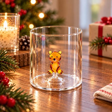 WD LifeStyle Verre Borosilicate 250 ml Décor Petit Ours