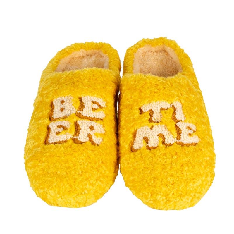 WD Lifestyle Pantofole Beer Time Taglia L/XL – Pantofole Divertenti da Casa