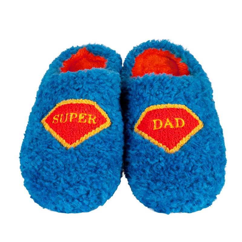 WD Lifestyle Pantofole Super Dad Taglia M/L – Pantofole Divertenti da Casa