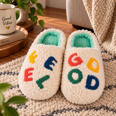 Pantoufles WD LifeStyle Feel Good Taille M/L – Pantoufles Confortables pour la Maison