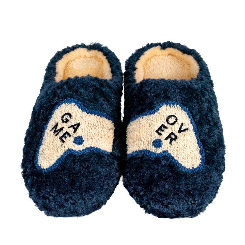 Pantoufles WD LifeStyle Décor Game Over Taille L/XL – Idée Cadeau de Noël