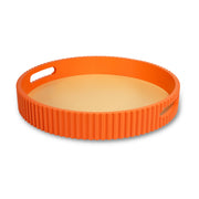 WD LifeStyle Plateau Orange en MDF D 30 cm – Plateau Décoratif pour la Maison et la Table