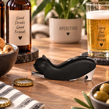 WD LifeStyle Tire-Bouchon Chat Noir – Accessoire Cuisine Orignal Idée Cadeau