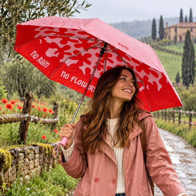 WD LifeStyle Ombrello Automatico No Rain No Flowers – Ombrello Fantasia